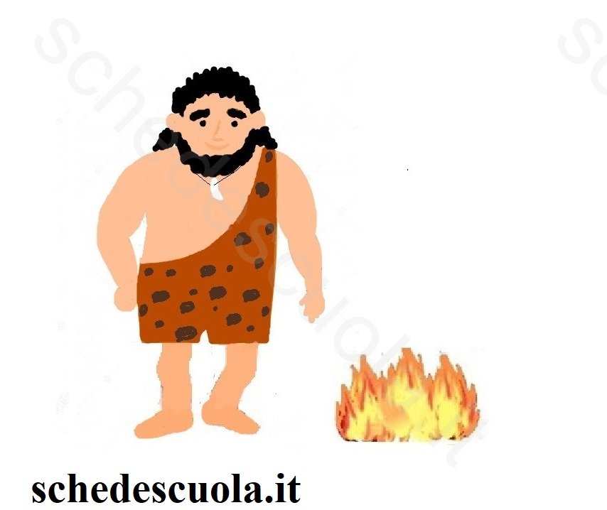 scoperta del fuoco da parte delle immagini dei primi uomini