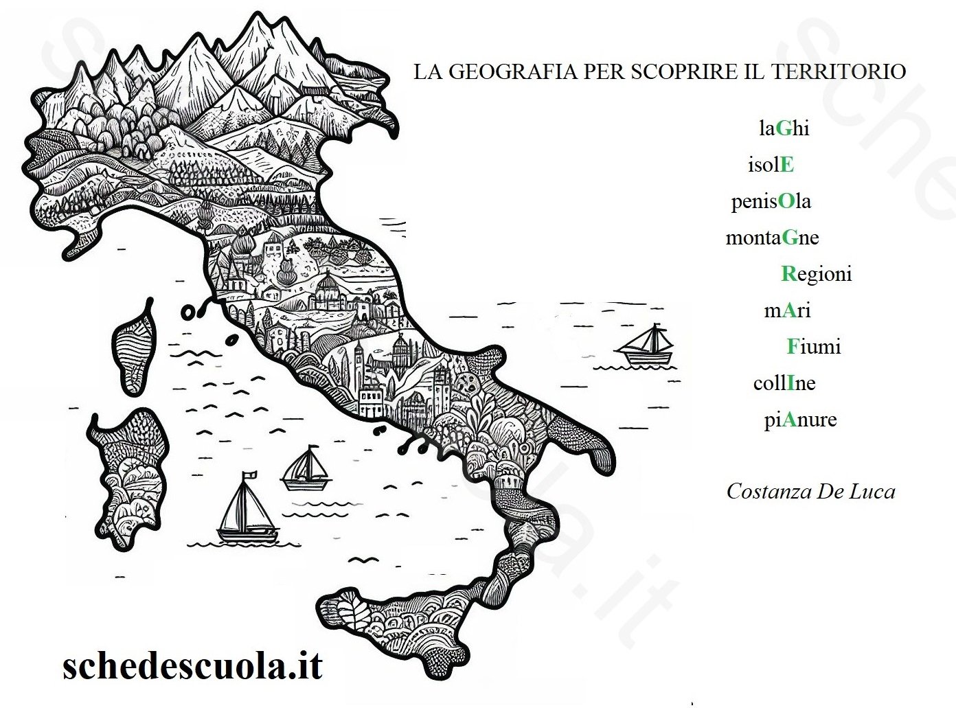 Mesostico GEOGRAFIA italiana