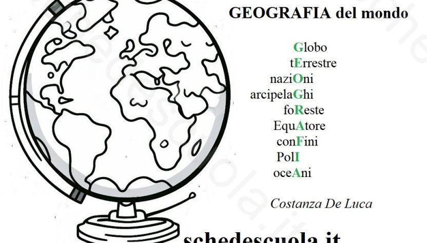 Mesostico GEOGRAFIA nel mondo