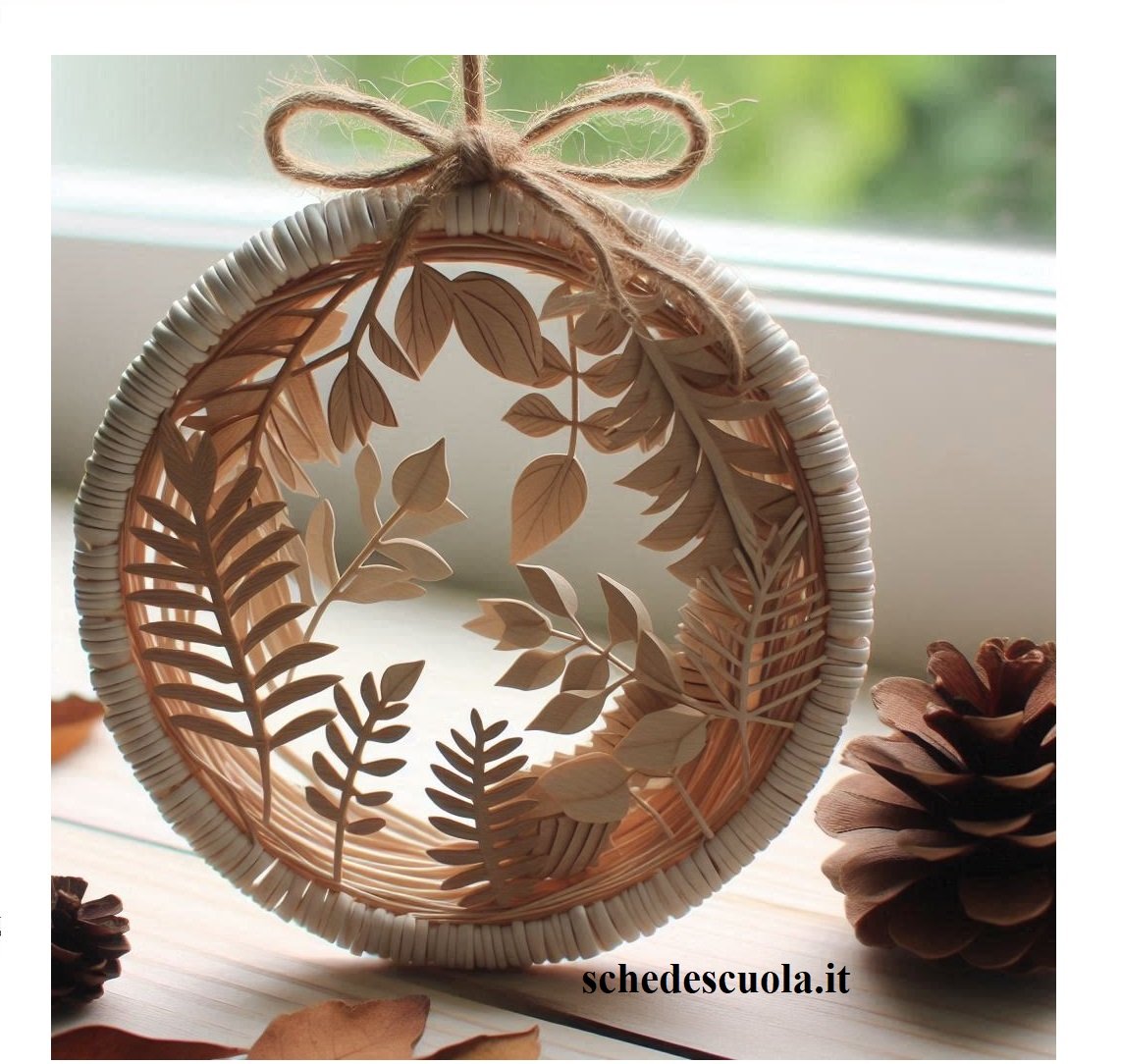 Decorazione con foglie secche