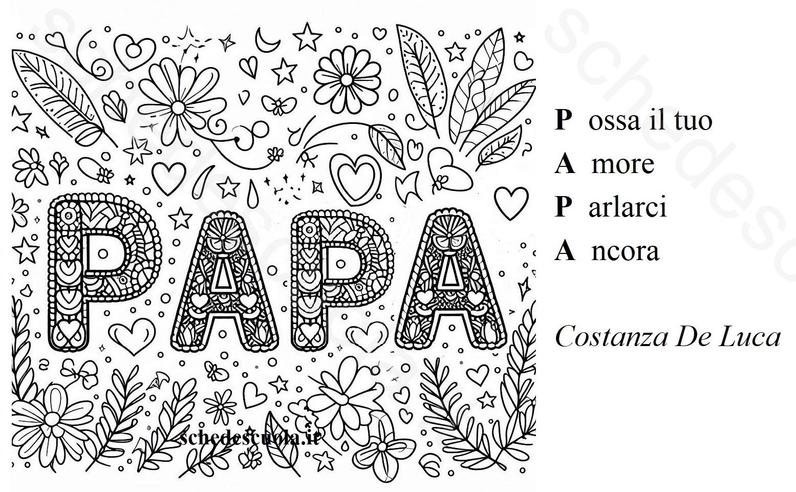 Acrostico PAPA