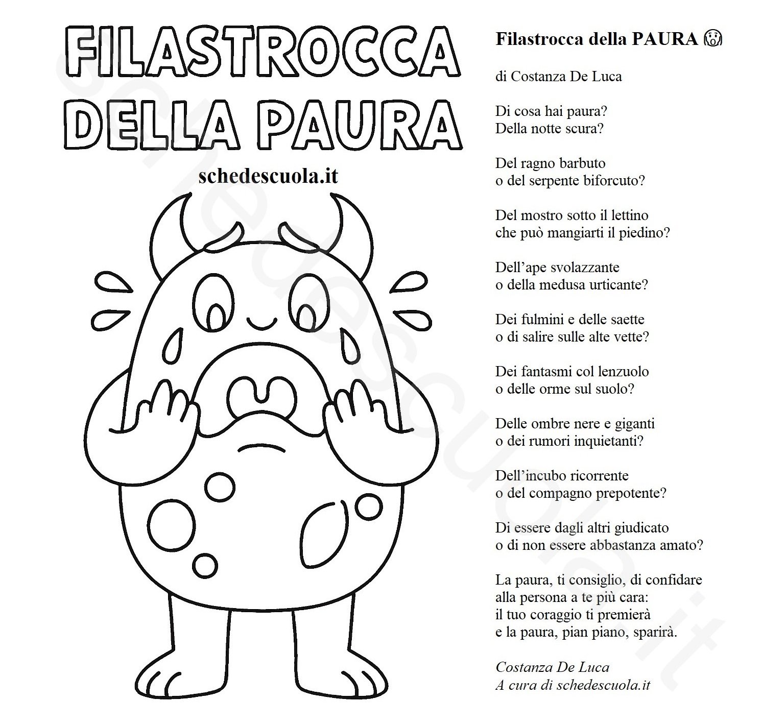 Filastrocca della PAURA