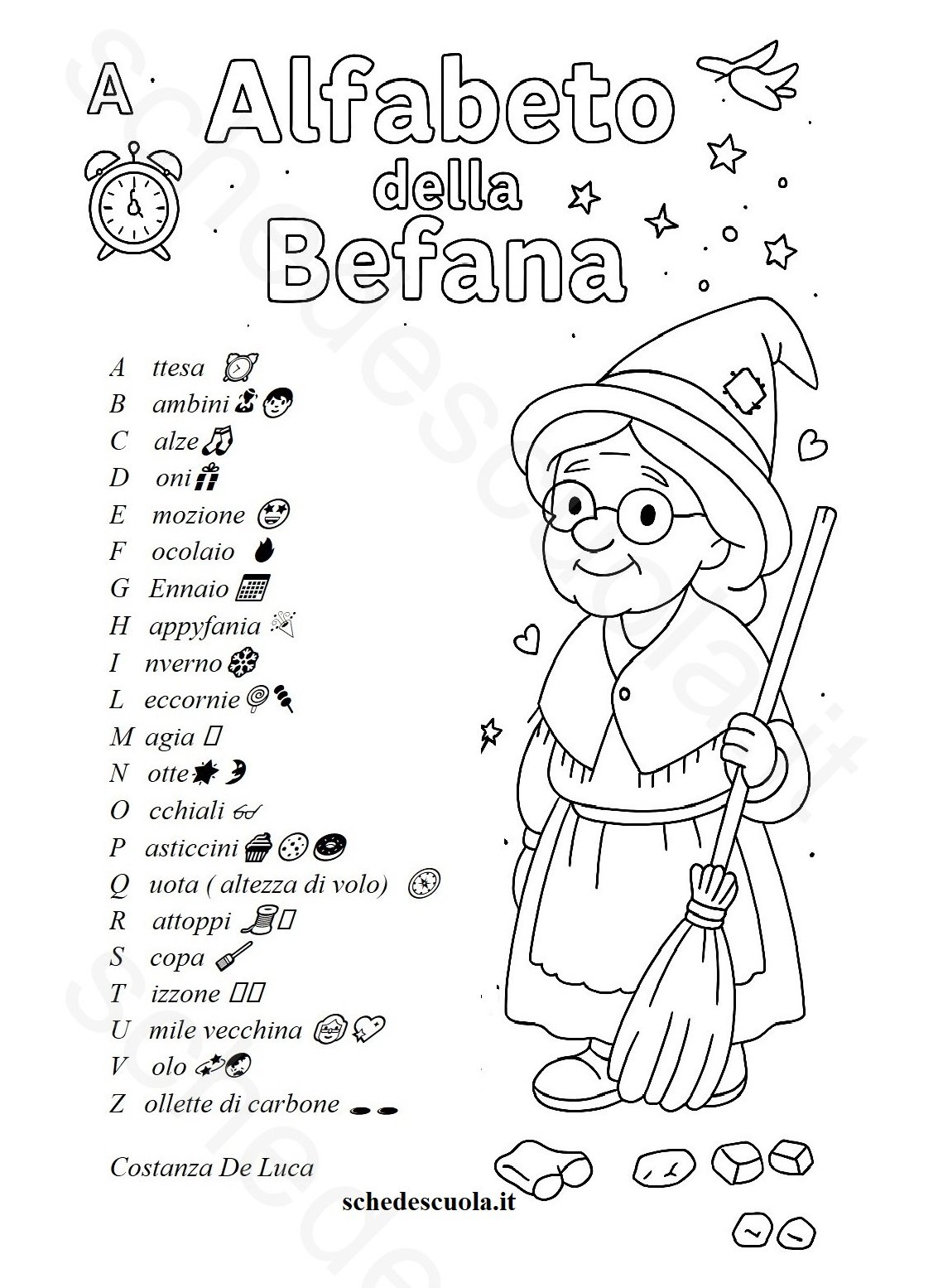 Alfabeto della Befana 