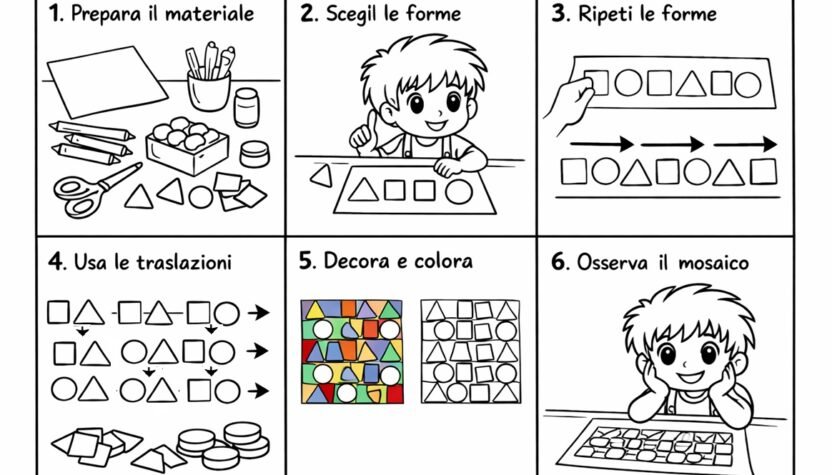 Mosaico con forme geometriche